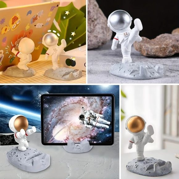 BUFFER® Mini Astronot Model Telefon ve Tablet Tutucu Standı - Görsel 3